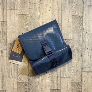 *listing price firm* Calpak Dark Blue hanging Toiletry Bag